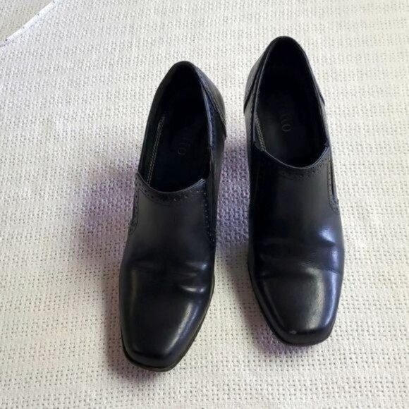 Rialto Hand Tooled Black 3" Heeled Sz 8.5 Bootie - Picture 1 of 11